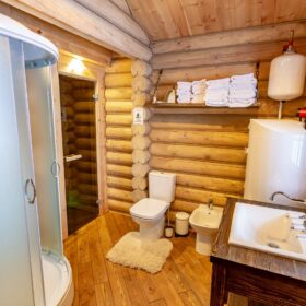 Эко-тех дом оцилиндрованное бревно, строительство и отделка фото