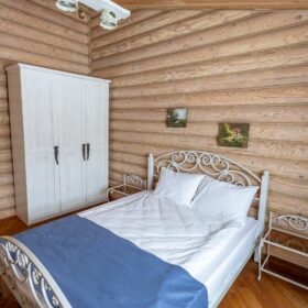 Эко-тех дом с баней,оцилиндрованное бревно, строительство и отделка фото