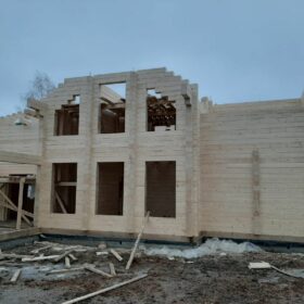 Эко-тех Этапы строительства дома "Беловежская пуща"