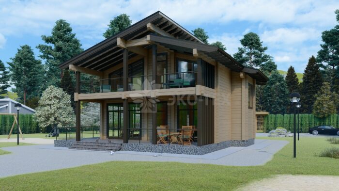 Проект дома Верея клееный брус