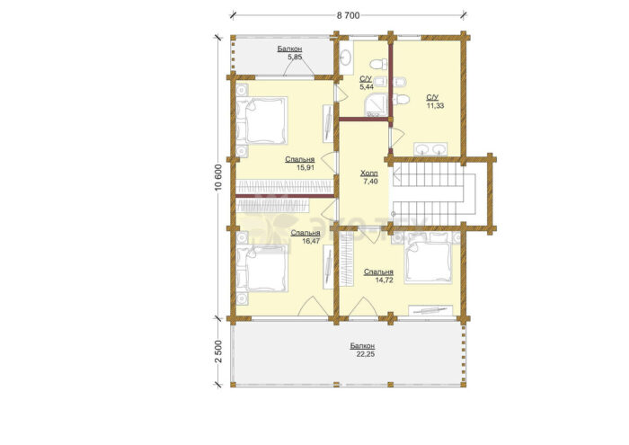 Проект дома Верея клееный брус