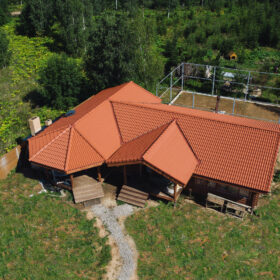 Эко-тех проект Альпийский луг оцилиндрованное бревно