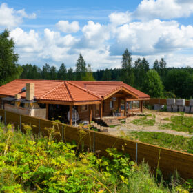 Эко-тех проект Альпийский луг оцилиндрованное бревно