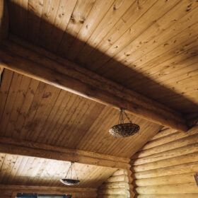 Эко-тех проект Альпийский луг оцилиндрованное бревно