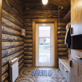 Эко-тех проект Альпийский луг оцилиндрованное бревно