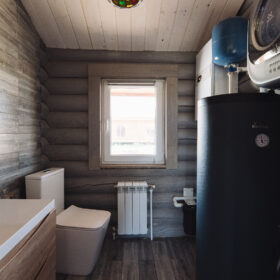 Эко-тех проект Альпийский луг оцилиндрованное бревно