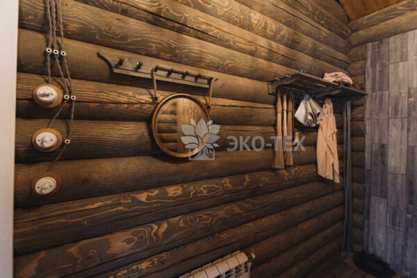 Эко-тех проект Альпийский луг оцилиндрованное бревно