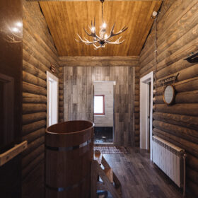 Эко-тех проект Альпийский луг оцилиндрованное бревно