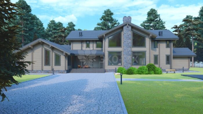 Дом из клееного бруса Молодёново