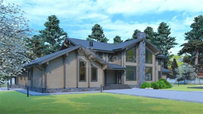 Дом из клееного бруса Молодёново