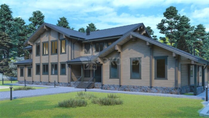 Дом из клееного бруса Молодёново