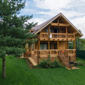 Эко-тех проект Заречье оцилиндрованное бревно