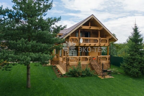 Эко-тех проект Заречье оцилиндрованное бревно