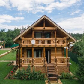 Эко-тех проект Заречье оцилиндрованное бревно