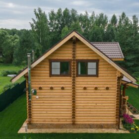 Эко-тех проект Заречье оцилиндрованное бревно