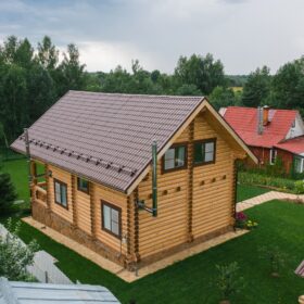 Эко-тех проект Заречье оцилиндрованное бревно