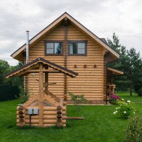 Эко-тех проект Заречье оцилиндрованное бревно