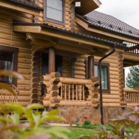 Эко-тех проект Заречье оцилиндрованное бревно