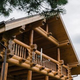 Эко-тех проект Заречье оцилиндрованное бревно