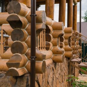 Эко-тех проект Заречье оцилиндрованное бревно