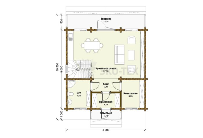Дом из клееного бруса Апрелевка