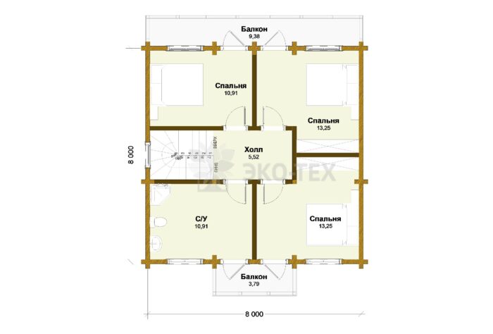 Дом из клееного бруса Апрелевка