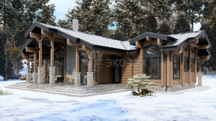 Дом из клееного бруса Галицыно