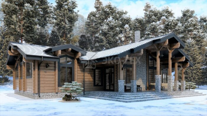 Дом из клееного бруса Галицыно