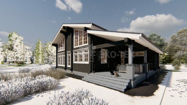 Дом из клееного бруса Элен