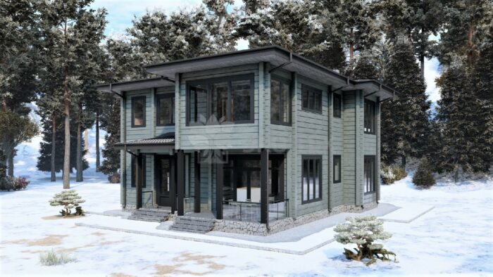 Дом из клееного бруса Мещерский