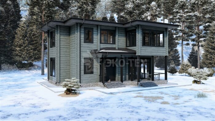 Дом из клееного бруса Мещерский