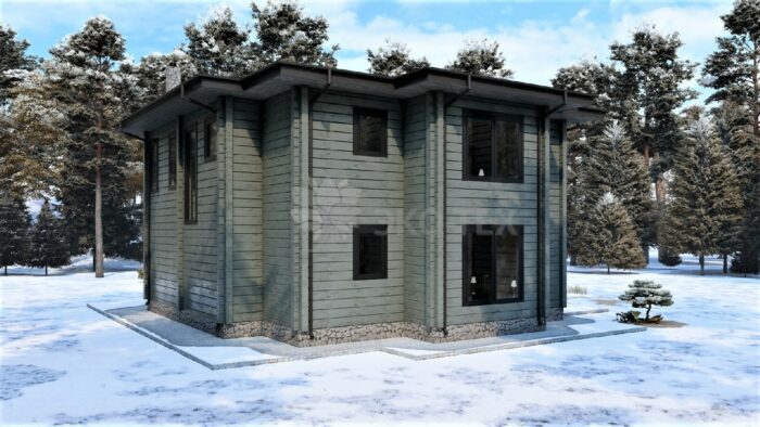 Дом из клееного бруса Мещерский