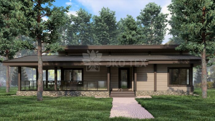 Дом из клееного бруса Ступино