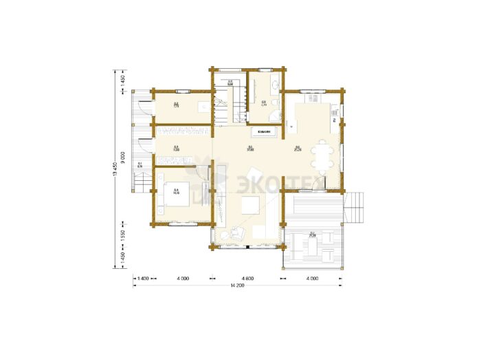 Дом из клееного бруса София