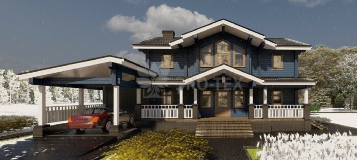 Дом из клееного бруса Времена года