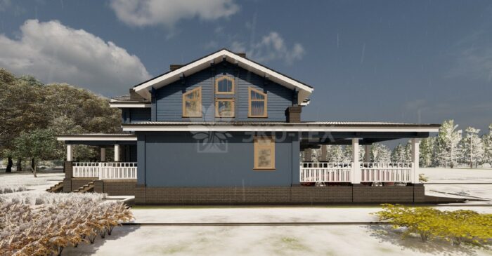 Дом из клееного бруса Времена года