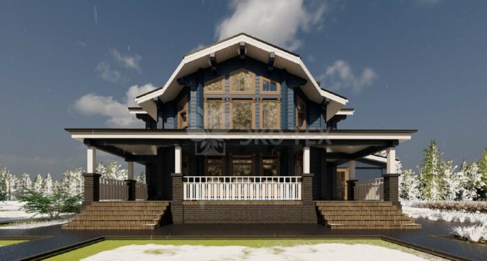 Дом из клееного бруса Времена года