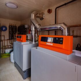 Дом по проекту Рим с гаражом из клееного бруса