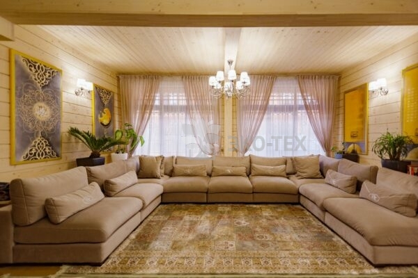 Дом по проекту Рим с гаражом из клееного бруса