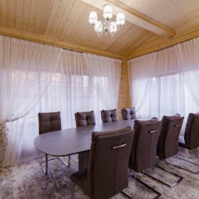 Дом по проекту Рим с гаражом из клееного бруса