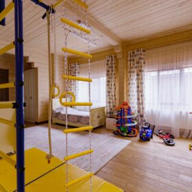 Дом по проекту Рим с гаражом из клееного бруса