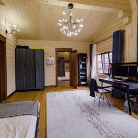 Дом по проекту Рим с гаражом из клееного бруса