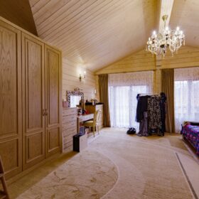 Дом по проекту Рим с гаражом из клееного бруса