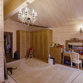 Дом по проекту Рим с гаражом из клееного бруса