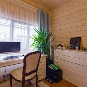 Дом по проекту Рим с гаражом из клееного бруса