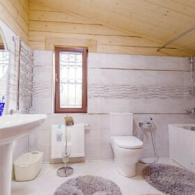 Дом по проекту Рим с гаражом из клееного бруса