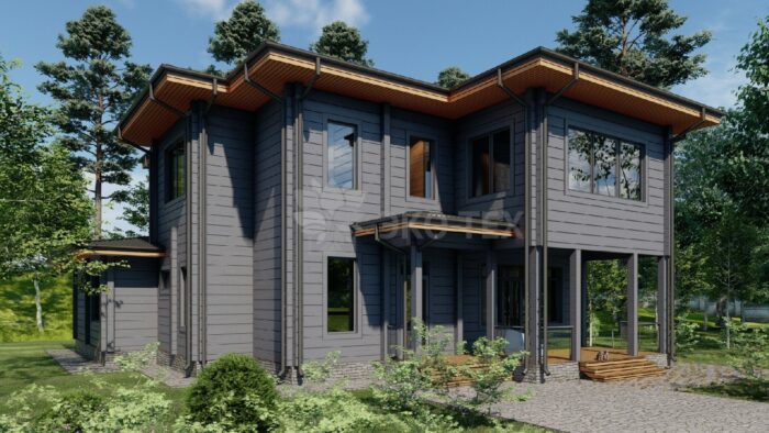 Дом из клееного бруса Новомещерский