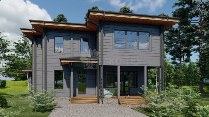 Дом из клееного бруса Новомещерский