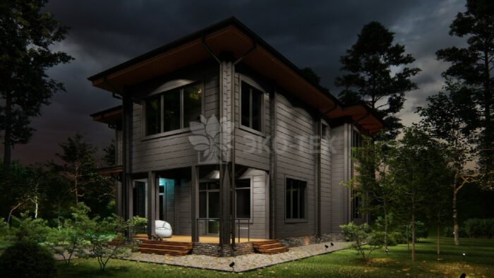 Дом из клееного бруса Новомещерский