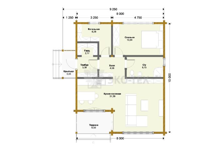 Дом из клееного бруса Говорово